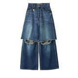 PHOTOCOPIEU / WIDE-LEG SLIT JEANS