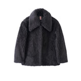 FETICO / WOOL BOA WIDE COLLAR COAT