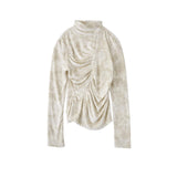 PHOTOCOPIEU / ASYMMETRIC JERSEY TOP