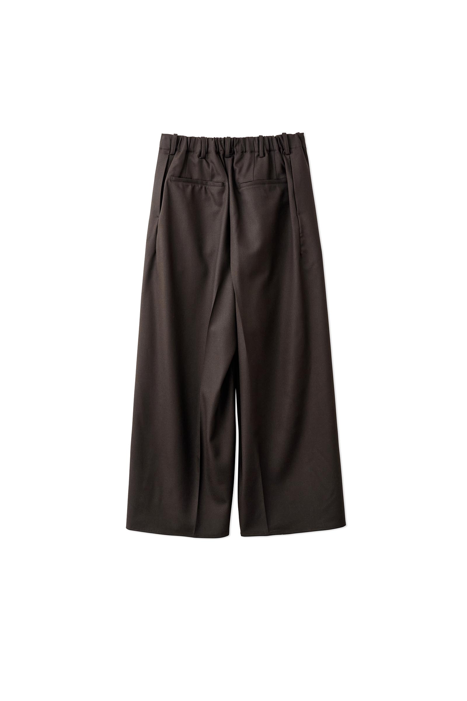 nonnotte / Draping Crotch Box Pleats No Tuck Trousers