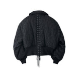 FETICO / Floral jacquard bomber jacket