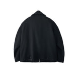 YOKE / Melton Stand Collar Zip Blouson