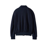 META CAMPANIA COLLECTIVE / ELIO BOILED WOOL VARSITY BOMBER JACKET