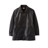 YOKE / Shearling Collar Leather Car Coat