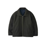 YOKE / Melton Stand Collar Zip Blouson