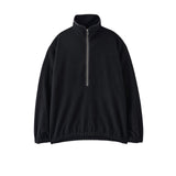 YOKE / Wool Cashmere Fleece Half Zip Pullover