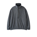 YOKE / Wool Cashmere Fleece Half Zip Pullover