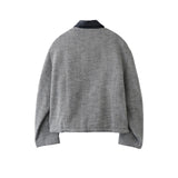 STUDIO NICHOLSON / LEATHER COLLAR CHORE JACKET