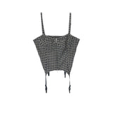ERiKOKATORi / check cotton bustier