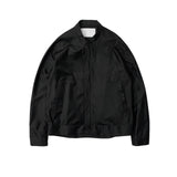 nonnotte /  Draping Bias Sleeve Zip Up Blouson