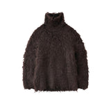 determ; / Open-Back Shaggy Turtleneck Knit