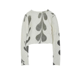 ERiKOKATORi / suminagashi organic cotton cardigan