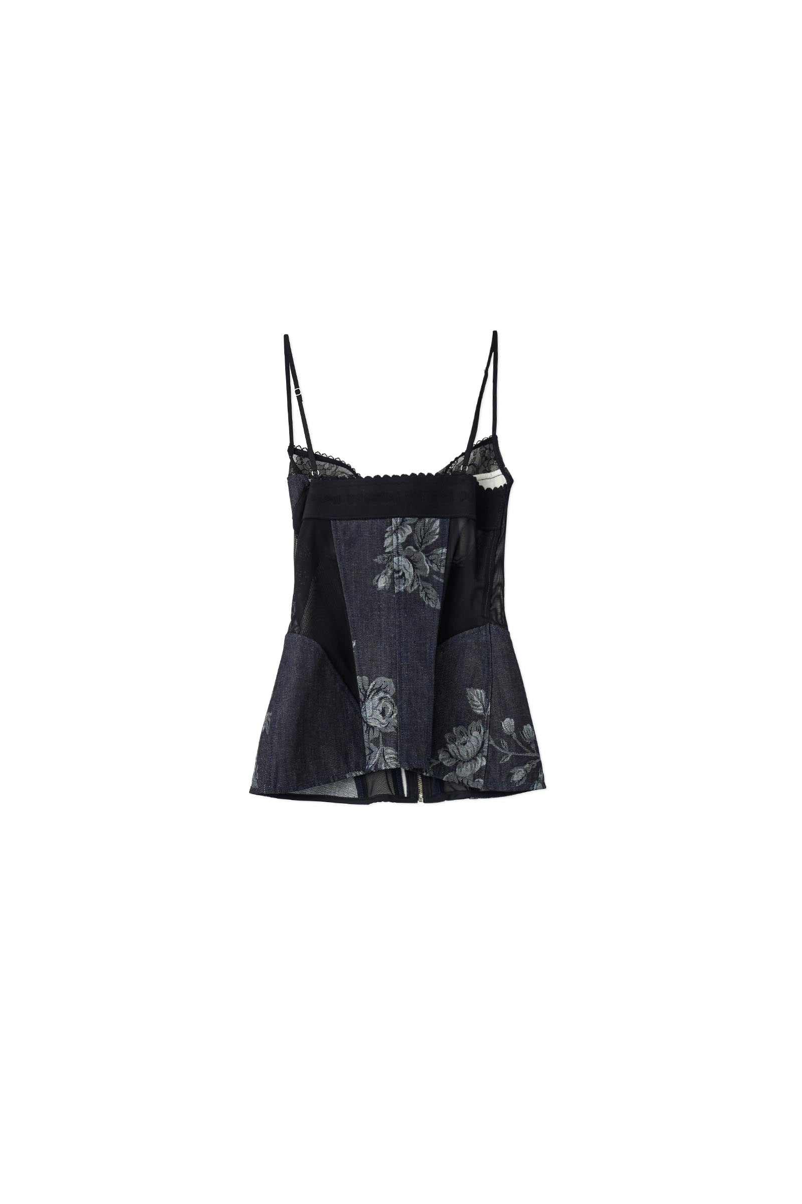 FETICO / ROSE DENIM BUSTIER