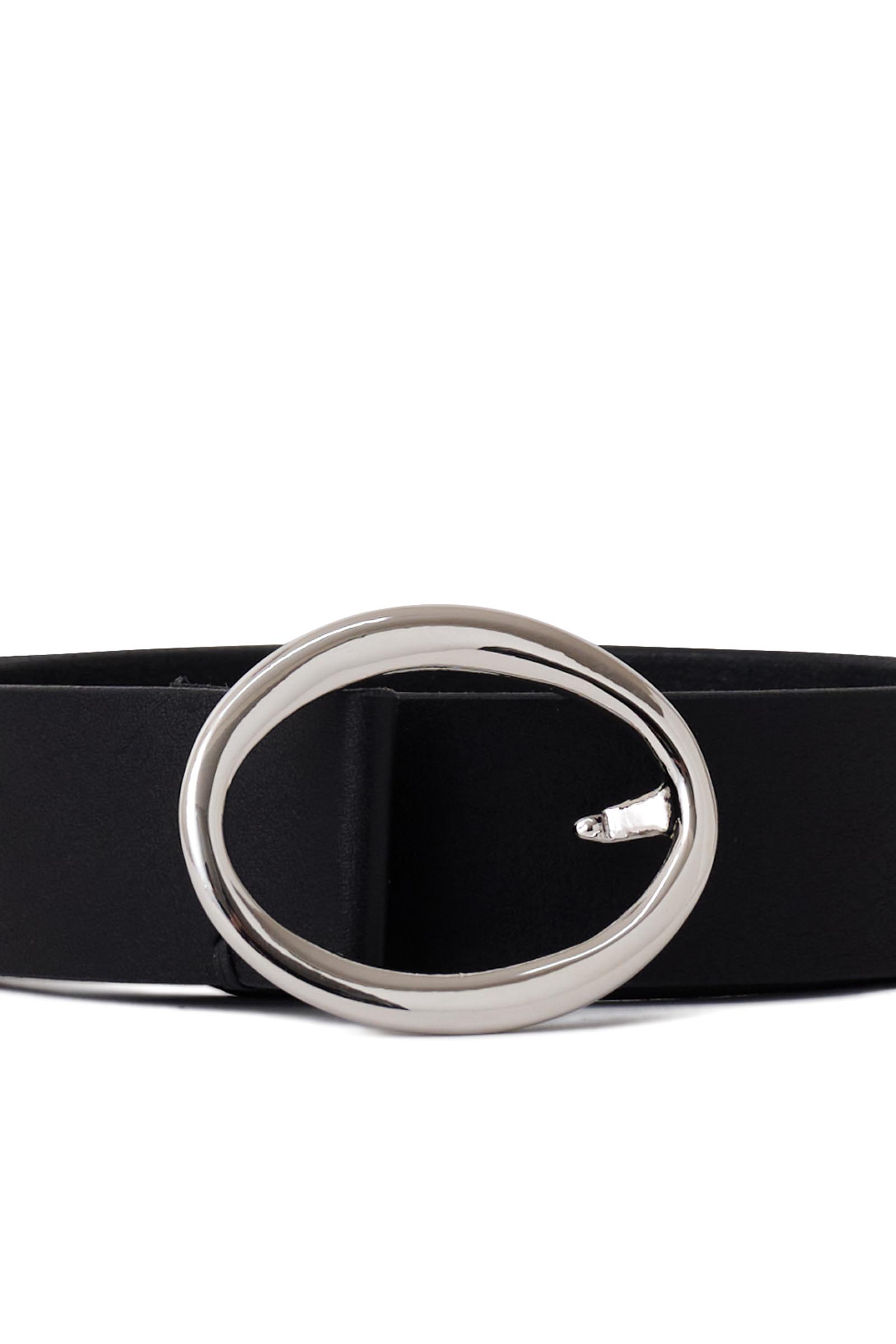 PHOTOCOPIEU / OVAL BUCKLE LEATHER BELT
