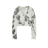 ERiKOKATORi / suminagashi organic cotton cardigan