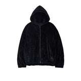 GABRIELA COLL GARMENTS / COTTON VELVET PUFFER HOODED JACKET