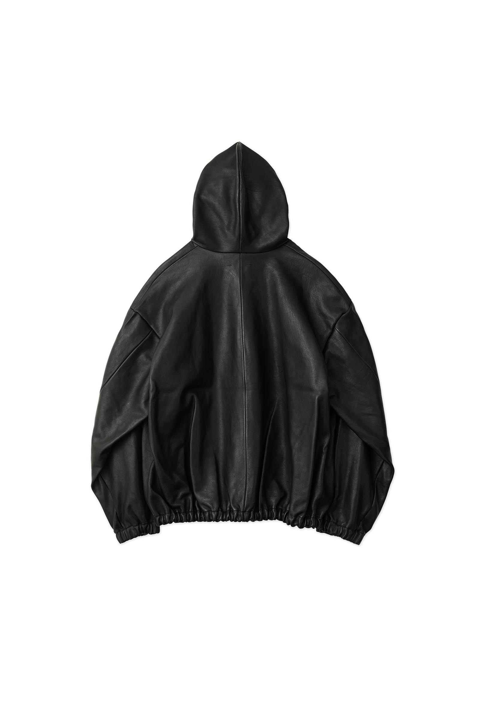 GABRIELA COLL GARMENTS / LEATHER HOODED ZIPPER JACKET