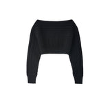 FETICO / Cable-knit short jumper
