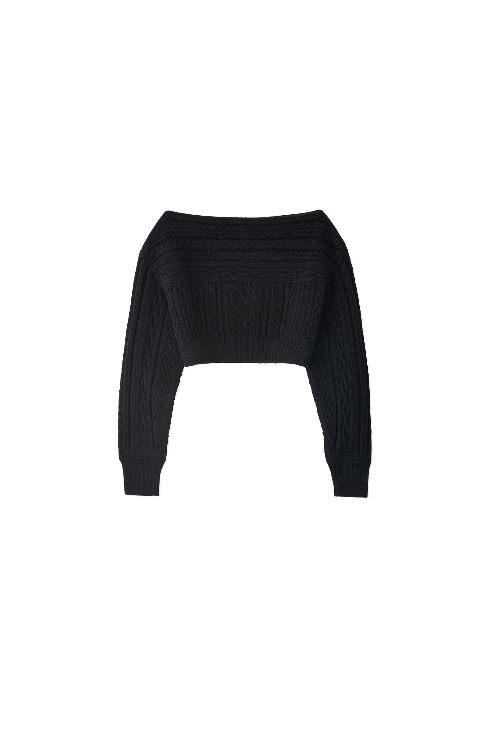 FETICO / Cable-knit short jumper
