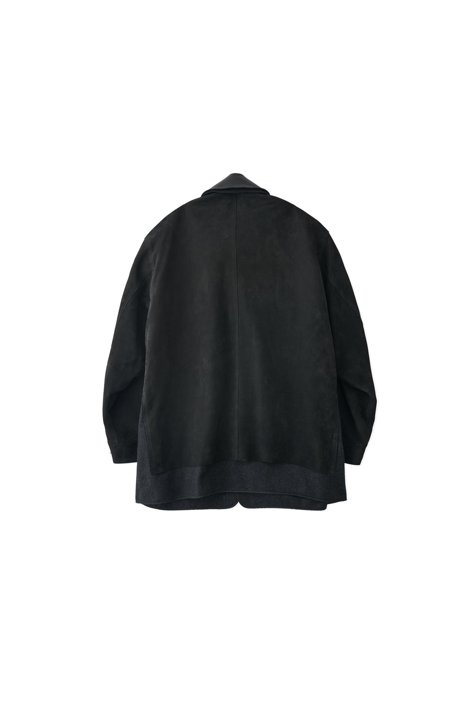 YOKE / Nuback Leather Coverall Jacket