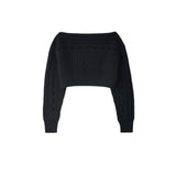 FETICO / Cable-knit short jumper