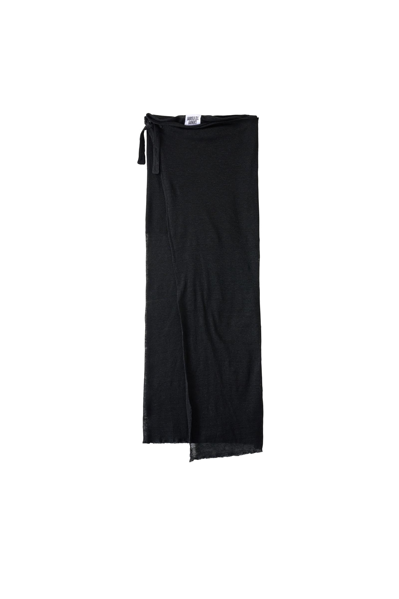 GABRIELA COLL GARMENTS / LINEN JERSEY WRAP SKIRT