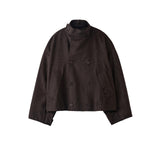 GABRIELA COLL GARMENTS / HEAVY WOOL CROPPED OVERSIZED JACKET