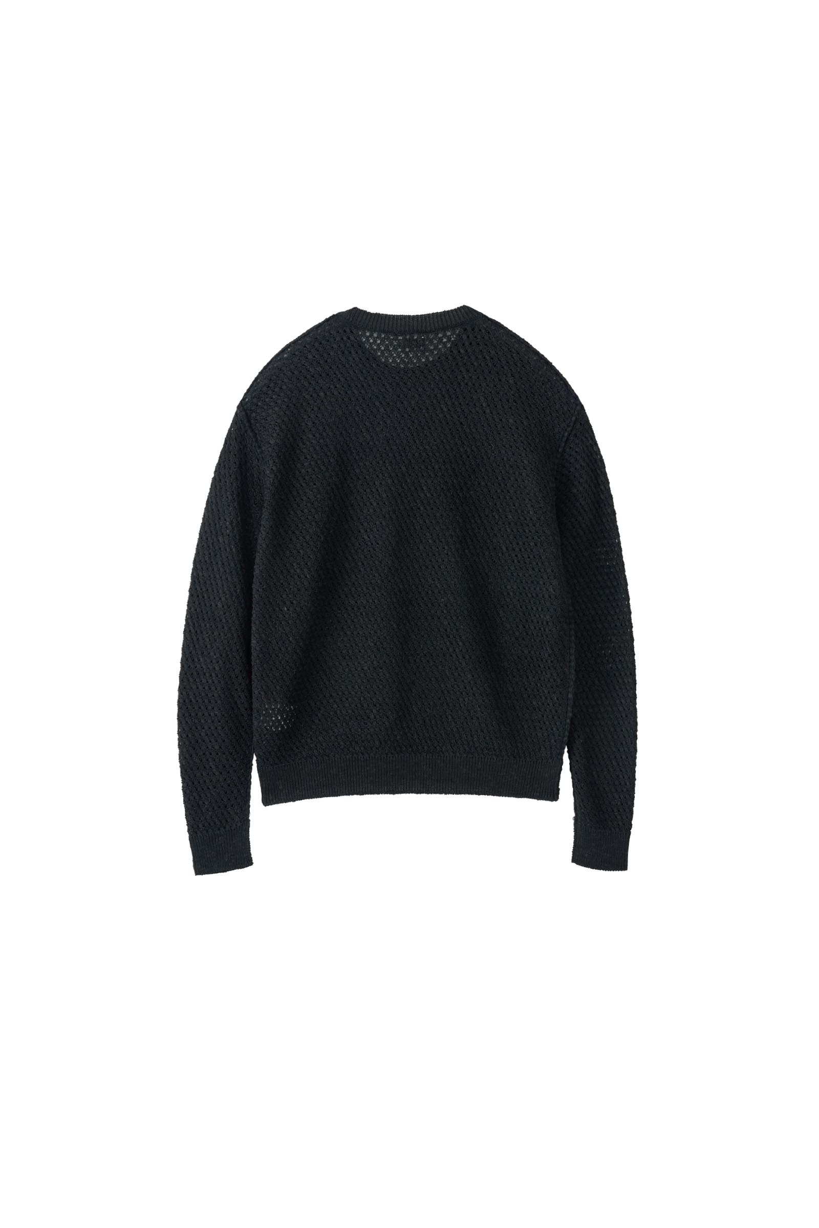 YOKE / Mesh Knit Shirt Crewneck Sweater – carol ONLINE STORE