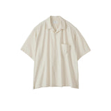 HERILL / Silk cotton nep Opencollar shirts