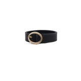 PHOTOCOPIEU / OVAL BUCKLE LEATHER BELT