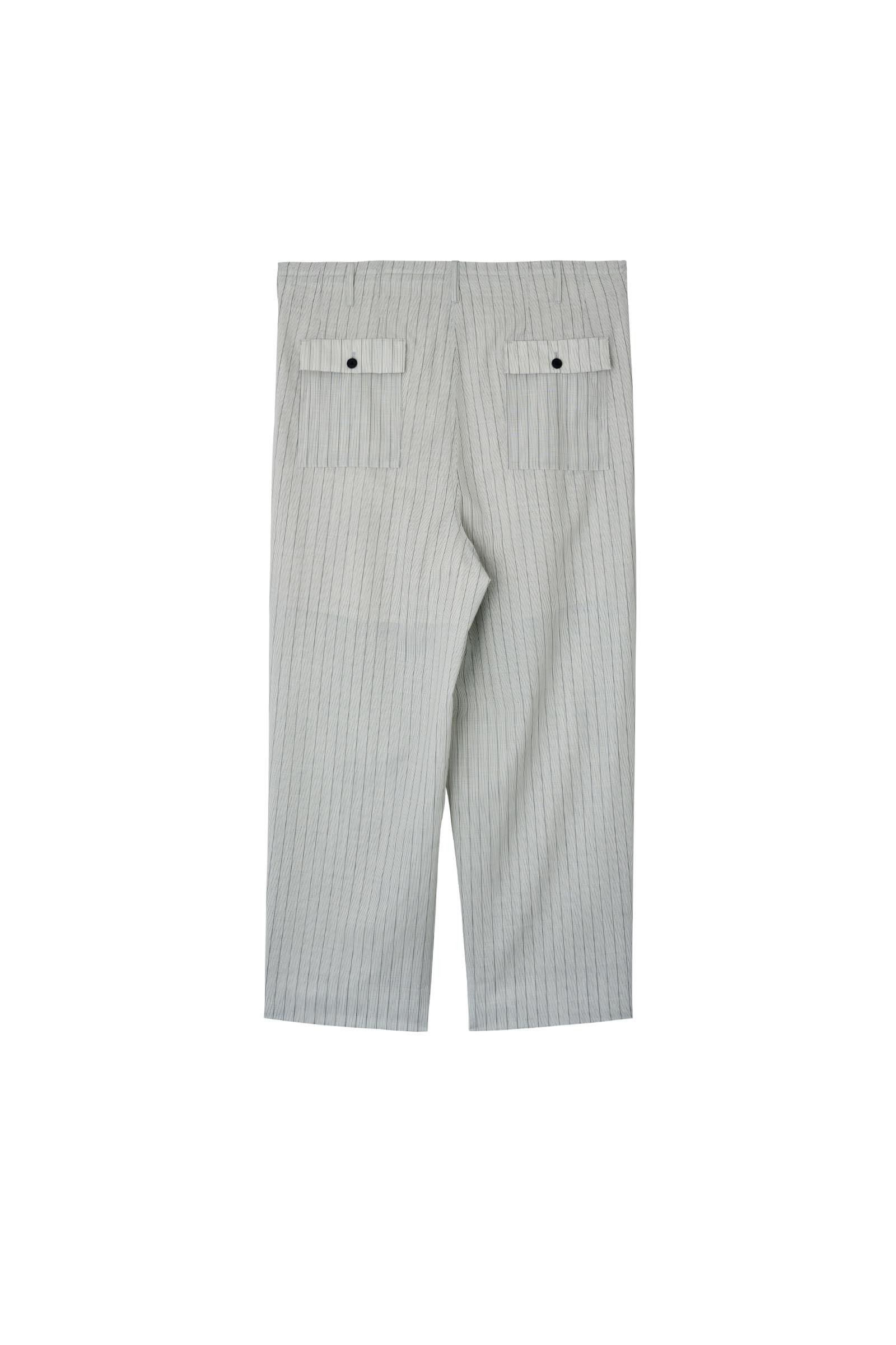 nonnotte / 2-Tuck Draw Cord Wide Trousers (With Lining)