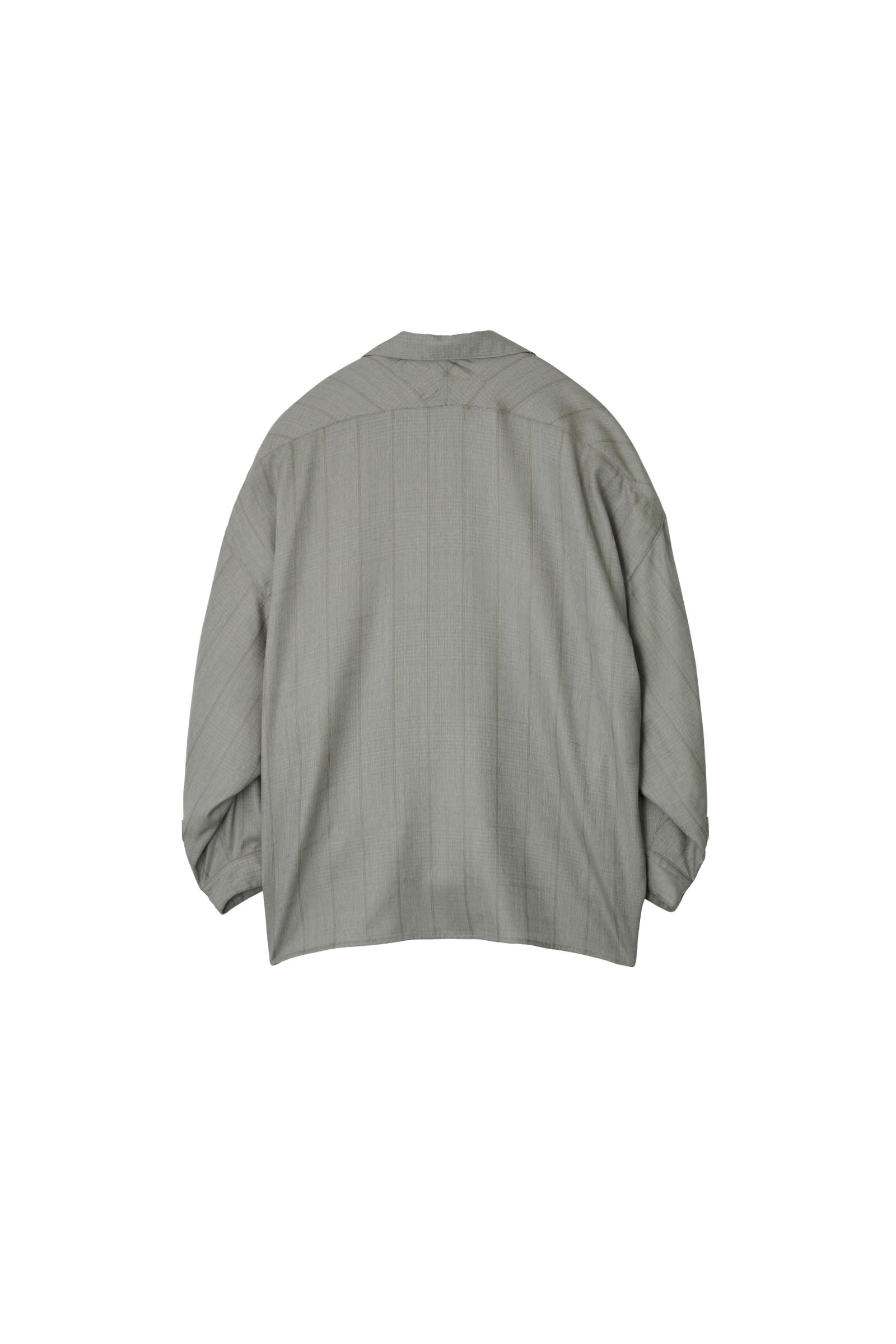 nonnotte / Draping Open Collar Shirt Type A