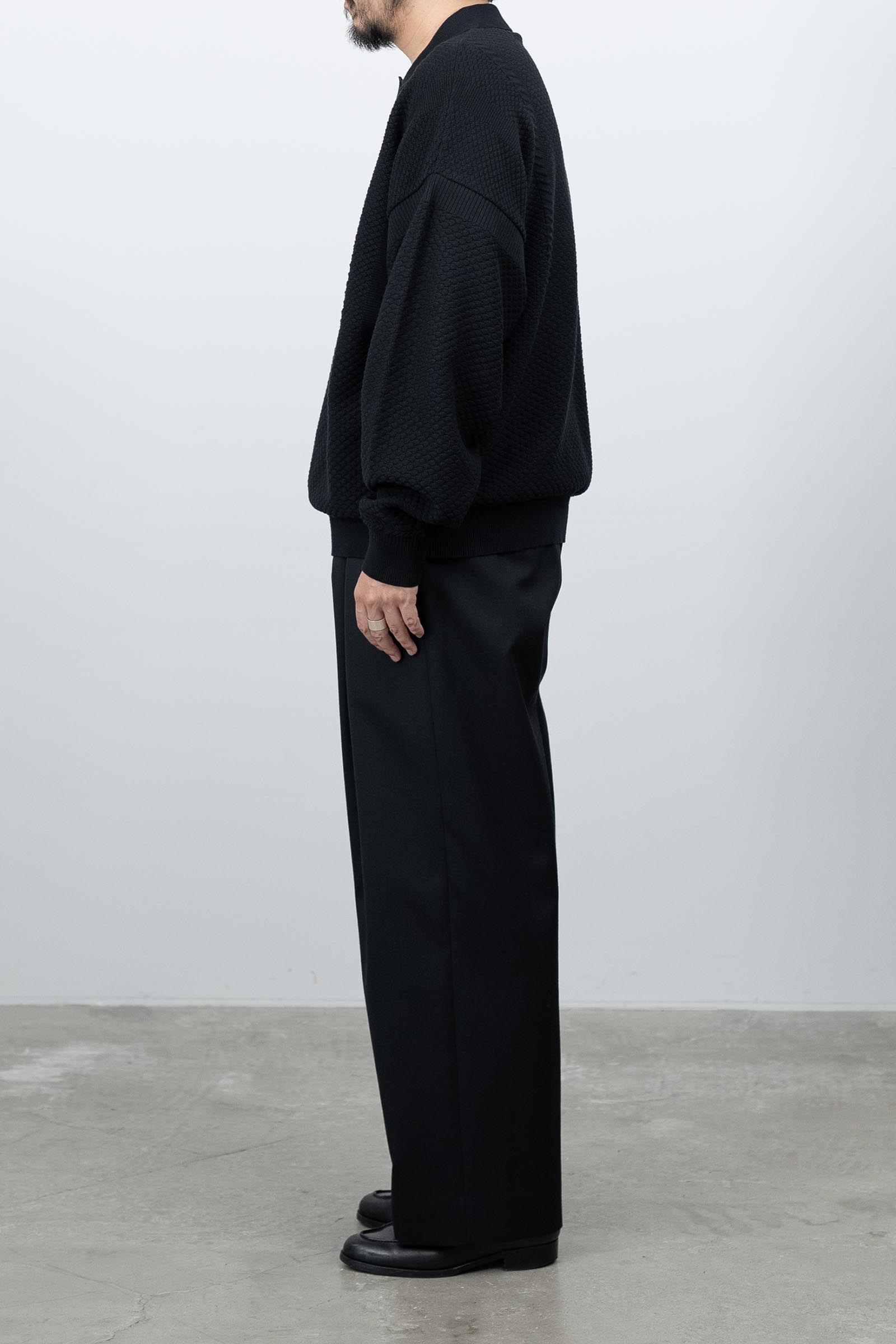 YASHIKI / Sekka Knit Polo – carol ONLINE STORE YASHIKI / Sekka Knit Polo – carol ONLINE STORE