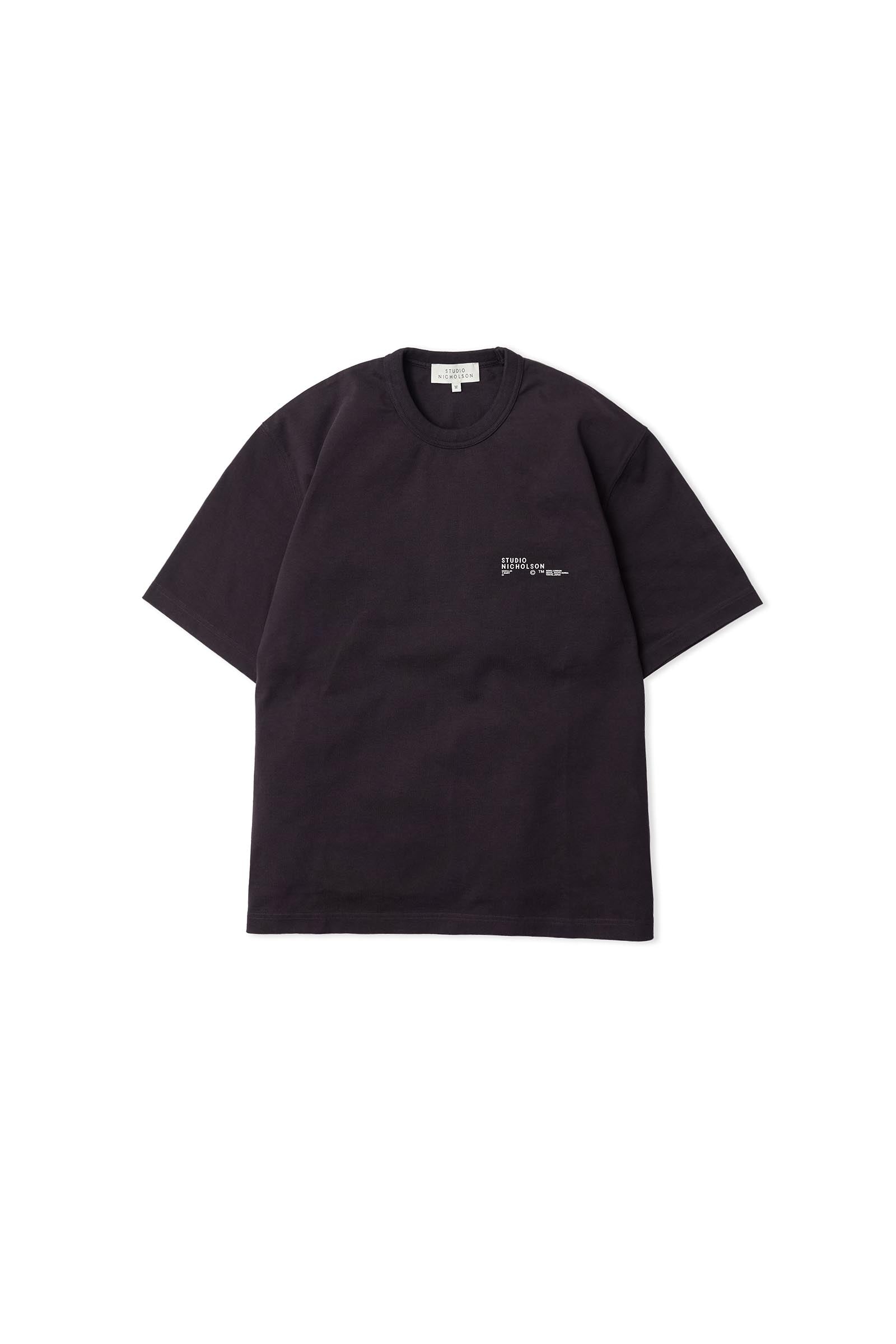 STUDIO NICHOLSON / MODULE -LOGO BOXY FIT T SHIRT-