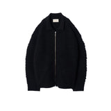 YOKE / FRONT ZIP CARDIGAN