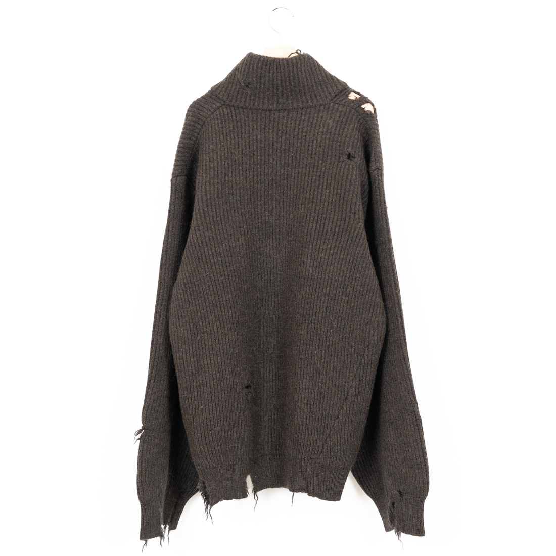 HED MAYNER / DESTROYED V-NECK RIB SWEATER – carol ONLINE STORE