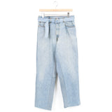 SEEALL / RECONSTRUCTED BELTED BUGGY DENIM