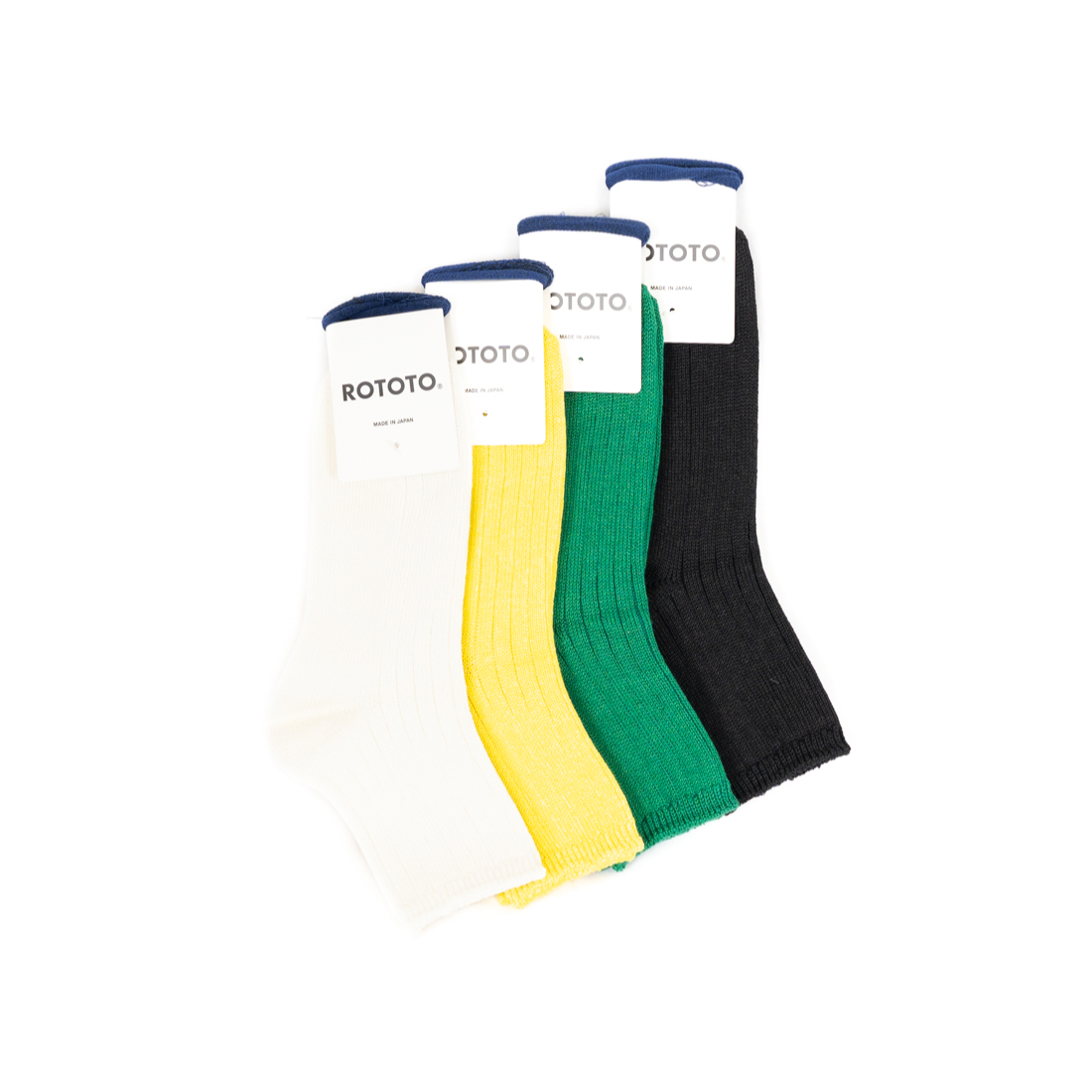 RoToTo / LINEN COTTON RIBBED ANKLE SOCKS