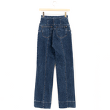FETICO / WASHED HIGH RISE STRAIGHT JEANS